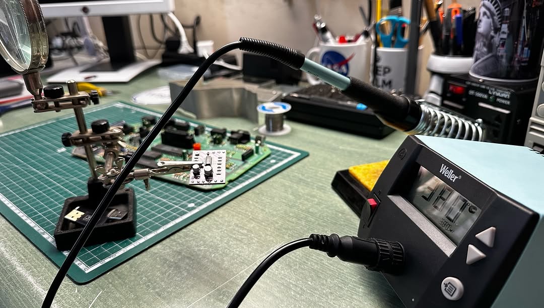 Installazione prese RCA audio/video su Atari 2600J